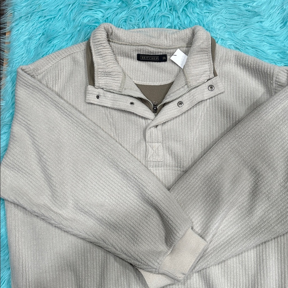 Britches Beige pull-over Men's Sweater
